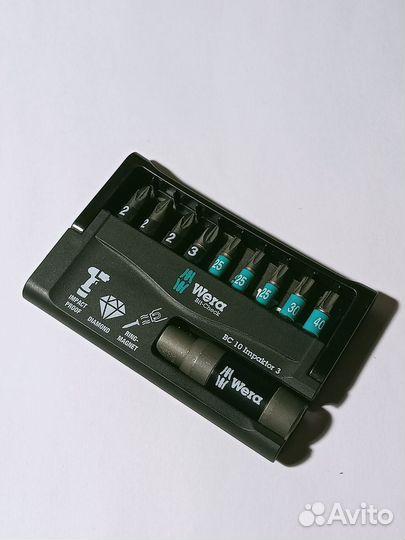 Набор Bit-Check 10 Impaktor 3 Wera 057683