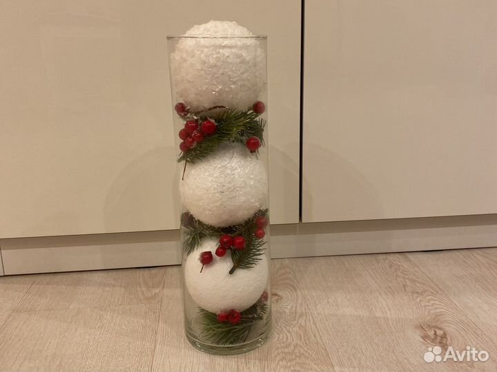 Новогодная ваза