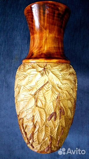 Ваза деревянная