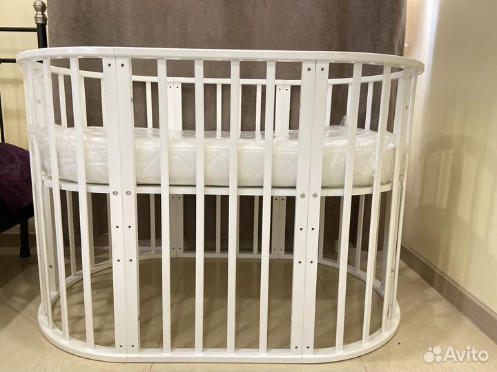 Детская кроватка трансформер с маятником