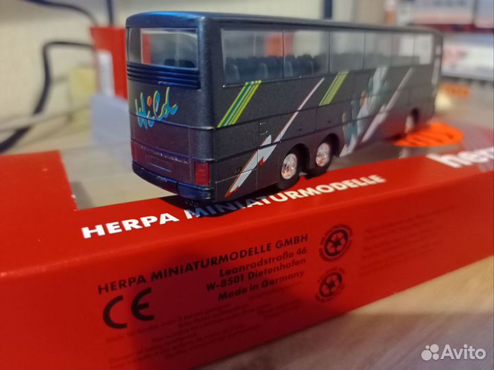 Модель автобуса setra herpa, 1:87