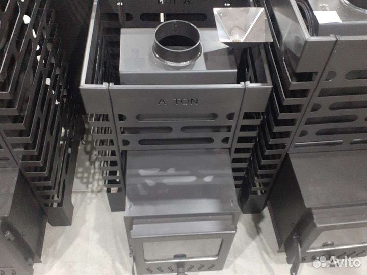 Печь банная стальная aston 12 со стекл дверкой