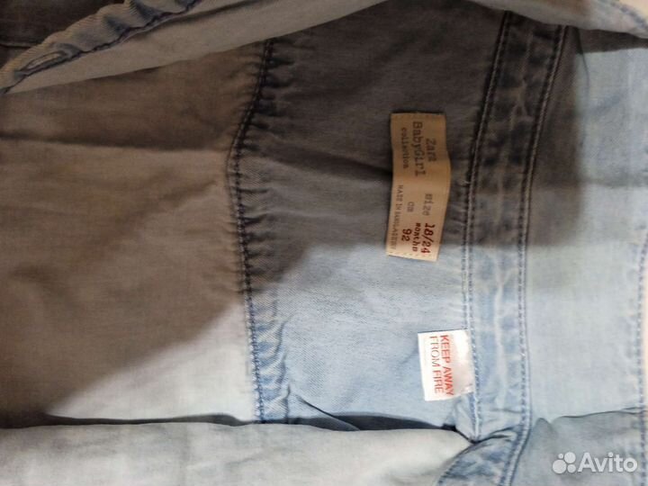 Рубашки джинсовые для девочки