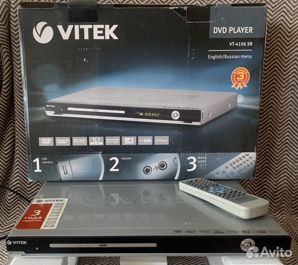 DVD плеер vitek