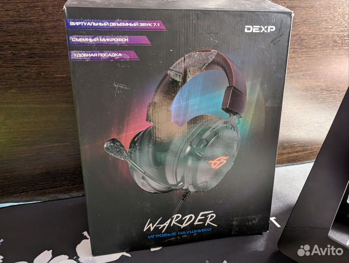 Проводные наушники dexp Warder черный