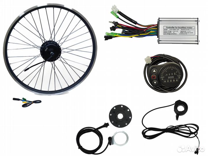 Комплект 350Вт для электровелосипеда в ободе