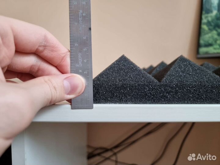 Акустический Поролон Звукоизоляционный Пирамида