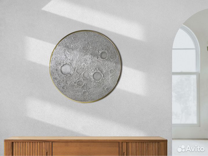 Рельефная абстракция, картина Луна