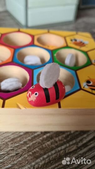 Деревянные развивающие игрушки для малышей