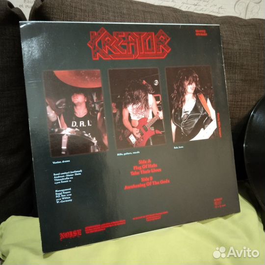 Kreator Flag of hate Ex винил Автографы