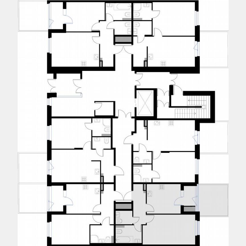 1-к. квартира, 42,9 м², 1/3 эт.