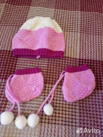 Комплект шапка, пинетки
