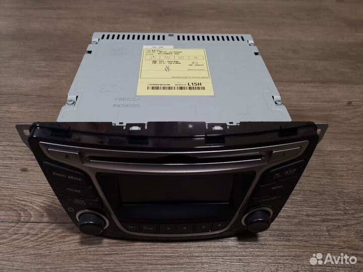 Штатная магнитола на hyundai solaris 1 с bluetooth