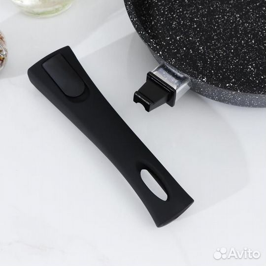 Сковорода Доляна «Элит», d22 см, съёмная ручка, ст