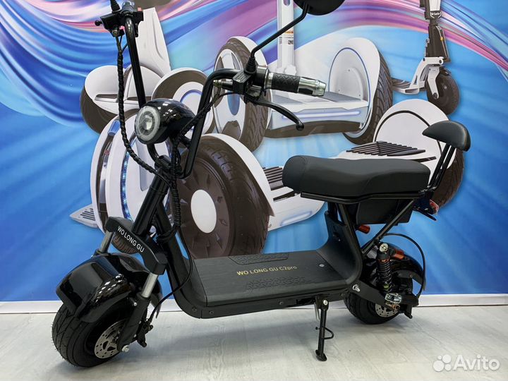 Электроскутер Wolong C2 PRO рестайлинг 1000W