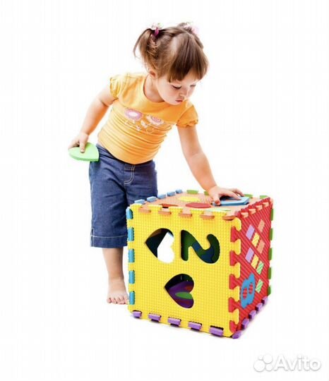 Коврик пазл 10 шт, 30/30 см