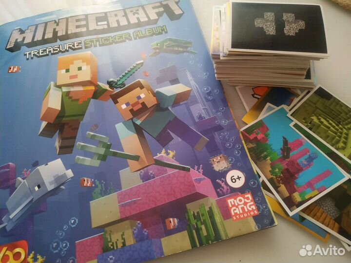 Наклейки panini minecraft treasure