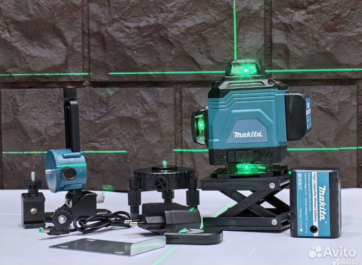 Лазерный уровень makita 4D нивелир 16 линий