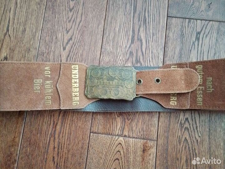 Винтаж.Охотничий ремень. Замш
