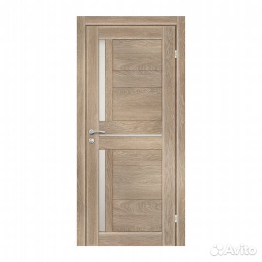 Полотно дверное Olovi Орегон стекл. Дуб шале