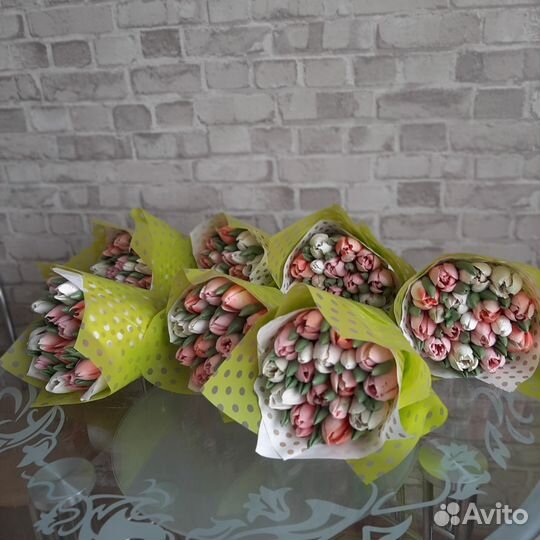 Съедобный букет из зефирных тюльпанов