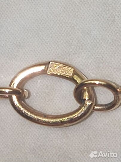 Комплект розовое золото 585пробы с жемчугом