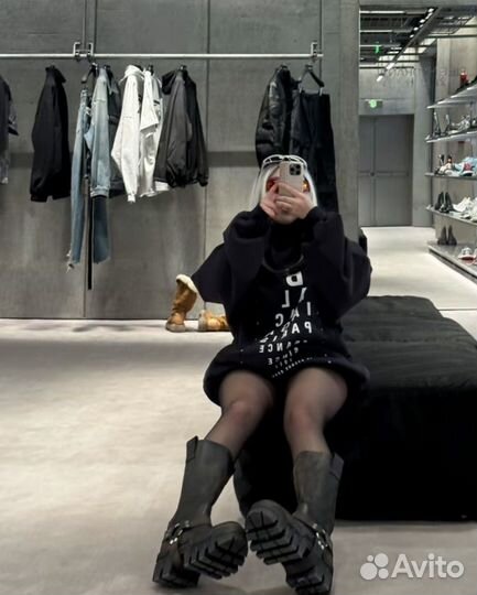 Худи balenciaga ss25 logo