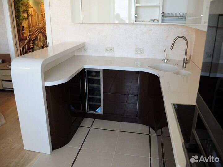 Столешница с мойкой, барная столешница