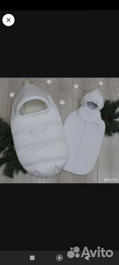 Зимний конверт на выписку