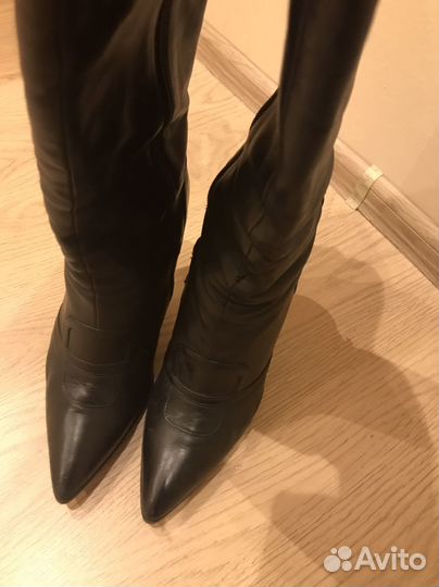 Сапоги женские натуральная кожа 39 40