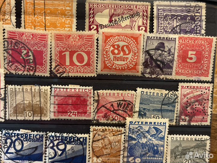 Старая коллекция почтовых марок