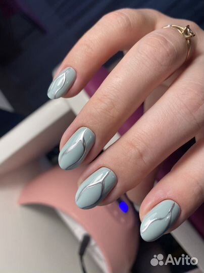 Маникюр наращивание ногтей педикюр