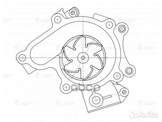 Насос водяной Mazda 323 (98),626 (94) 1.8i,2