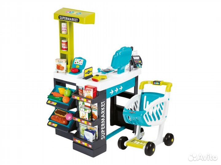 Магазин супермаркет с тележкой
