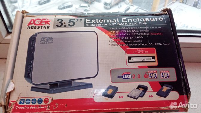 Внешний корпус AgeStar 3UB3A5 имеет сверхскоростно