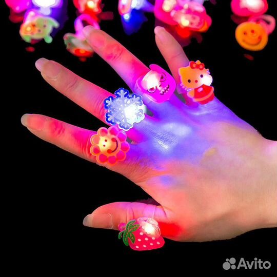 Светящиеся колечки Оптом (набор 50 шт)