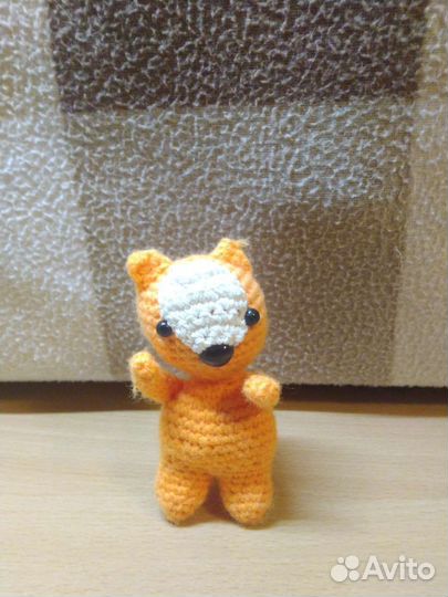 Вязаные игрушки ручной работы. Кукла, Кот, Лиса