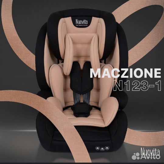 Новое Детское автокресло Nuovita Maczione