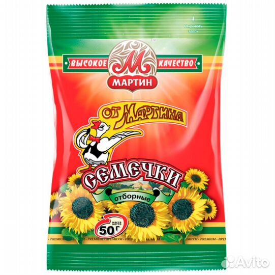 Семечки От Мартина Отборные 50г От Мартина