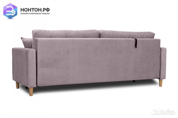 Диван тик-так Айрин светло-розовый