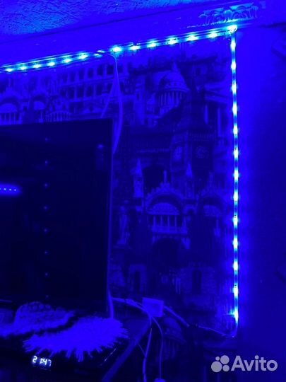 Светодиодная лента 5м rgb с пультом