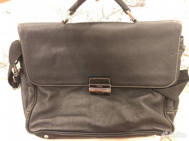 Портфель мужской кожаный Fabi