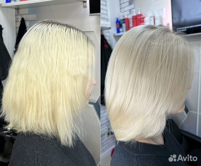 Окрашивание волос, сложное окрашивание, блонд