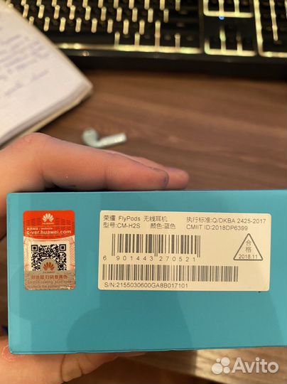 Беспроводные наушники honor FlyPods