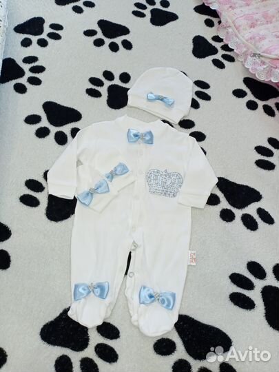 Конверт на выписку + кокон+ костюмчик осень-весна