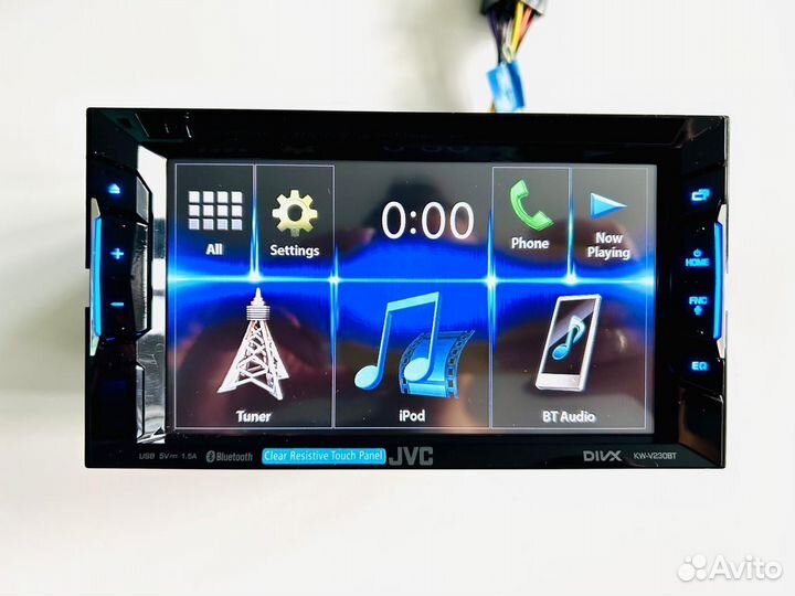 Автомагнитола 2 DIN JVC KW-V230BT Новая