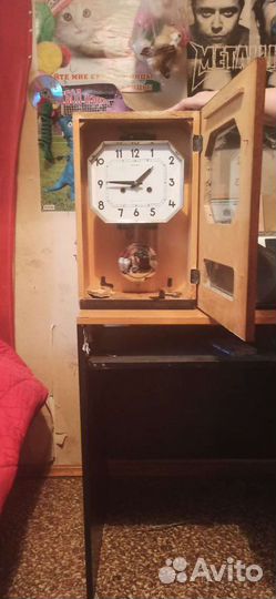 Часы Янтарь с боем,часовым и полу часовым 162чмс