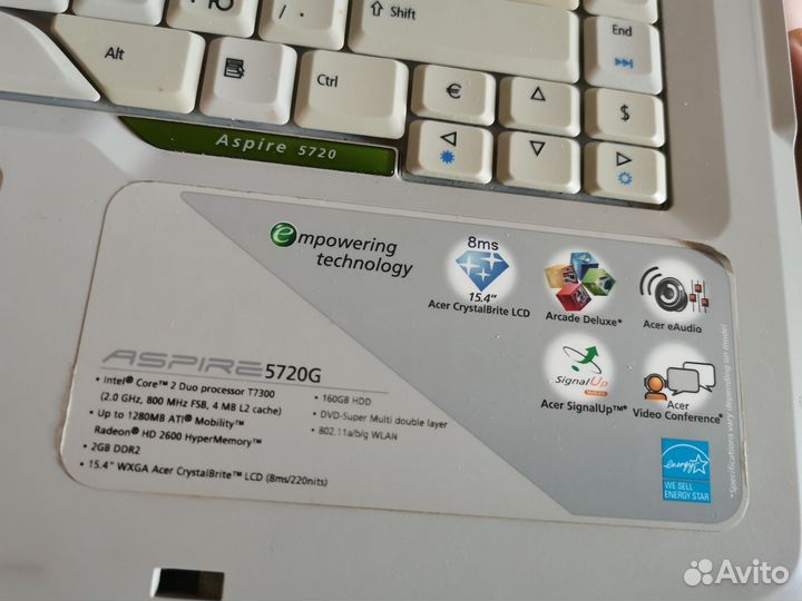 Ноутбук acer aspire 5720g