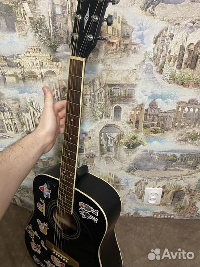 Акустическая гитара parkwood w81e BKS