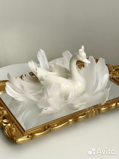 Лебедь фарфор винтаж